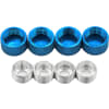 discontinued Blue Aluminum M4 Screw Head Caps and Washers (4) photo