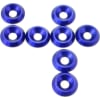 Blue Aluminum 4mm Countersunk Washer (8) photo