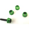 Green Aluminum 3mm Conical Washers (4) photo