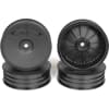 Slim Speedline Buggy Wheels for B6/B6D/RB6 Front Black 4 pieces photo