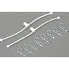 Silver bent Body Clips 25.4mm long 1.3mm wire (8) photo