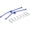 Blue Body Clips 25.4mm long 1.3mm wire (8) photo