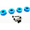 Blue Aluminum Hex Drive Hubs for ECX (4wd) photo