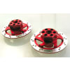 Red Aluminum 32mm Faux Brake Hex Adpters photo