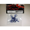 Blue bent Body Clips 22mm long 1.2mm wire (10) photo