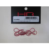 Red bent Body Clips 28mm long 1.2mm wire (10) photo