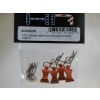 Silver bent Body Clips 22.4mm long 1.3mm wire (4) photo