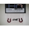 Red Aluminum Monster D-Ring Shackles TRX-4 SCX10 SCX10 II photo