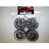 Aluminum Tamiya CR01 Beadlock Wheels Black (4) photo