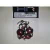Body Clips with Fastened Rubber Leash and Body Washer (Red) photo