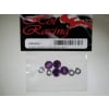 discontinued Purple Aluminum M3 Screw Head Caps and Washers (4) photo