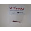 Aluminum Steering Link Short +2 Deg (Red) - Kyosho Mr-03 photo