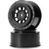 Hazard 3mm Wider 12mm Hex Wheels SC10/4x4 Black (2) photo