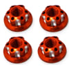 Orange Aluminum M4 Serrated Wheel Nuts photo