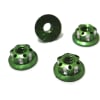 Green Aluminum M4 Serrated Wheel Nuts photo