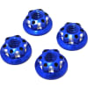 Blue Aluminum M4 Serrated Wheels Nuts photo