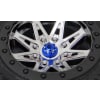 Blue Aluminum M4 Serrated Wheels Nuts photo