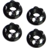 Black Aluminum M5 Serrated Flange Wheels Nuts (4) photo