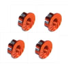 Orange Aluminum M5 Serrated Flange Wheel Nuts photo