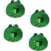 Green Aluminum M5 Serrated Flange Wheel Nuts photo