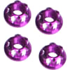 Purple Aluminum M5 Serrated Flange Wheels Nuts photo