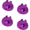 Purple Aluminum M5 Serrated Flange Wheels Nuts photo