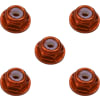 discontinued 2mm Orange flanged lock nut photo