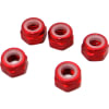 M5 Aluminum Locknuts with Nylon Inserts (5)(Red) photo