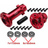 CNC Aluminum Hub Set Red: PM-MX photo