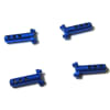 Aluminum Body Posts (4)(Blue) - Losi Micro Crawler photo