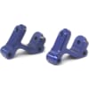 Blue Aluminum Front C-Hubs (Blue) (2) - Losi 1/36 Micro-T photo