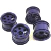 Aluminum Wide Offset Single-6 Wheels Set (Blue) - Losi Micro-T photo