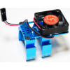 Clip-On Two-Piece Motor Heat Sink W/ Fan (Tamiya Blue) photo