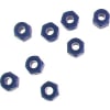 discontinued Neon blue 3mm lock nut (8) photo