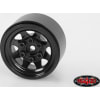 Stamped Steel 1.0 Inch Stock Beadlock Wheels Black photo