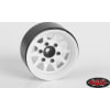 OEM 6-Lug Stamped Steel 1.55 Beadlock Wheels (White) photo