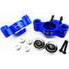 Aluminum Axle Carriers W/ Bearings & Carbon Arms (Blue) - Tra photo