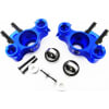 Aluminum Axle Carriers W/ Bearings & Carbon Arms (Blue) - Tra photo