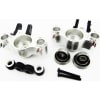 Aluminum Axle Carriers W/ Bearings & Carbon Arms (Silver) - Tra photo