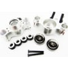 Aluminum Axle Carriers W/ Bearings & Carbon Arms (Silver) - Tra photo