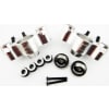 Aluminum Axle Carriers W/ Bearings & Carbon Arms (Silver) - Tra photo