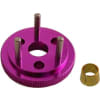 discontinued HPI Savage Purple Aluminum vented 3 Shoe FlyWheel 3 photo