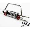 Tubular Front Bumper with Winch & Light Mount. photo