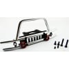 Tubular Front Bumper with Winch & Light Mount. photo