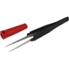 Long progressive fine point Tweezers rubber grip photo