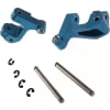 Losi Mini-T 1.0 Blue Aluminum Front Steering C-Hubs photo