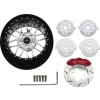 Silver 8 Double Spoke Aluminum Tx Steering Wheels photo