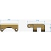 Brass Rear Axle Truss Upper Link Mount SCX 24 photo