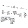 Dually Wheels Steel Drive Rear Axles Ax 24 SCX24 photo