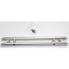 Silver Aluminum Rear Bumper Gaurd with Led Holder photo